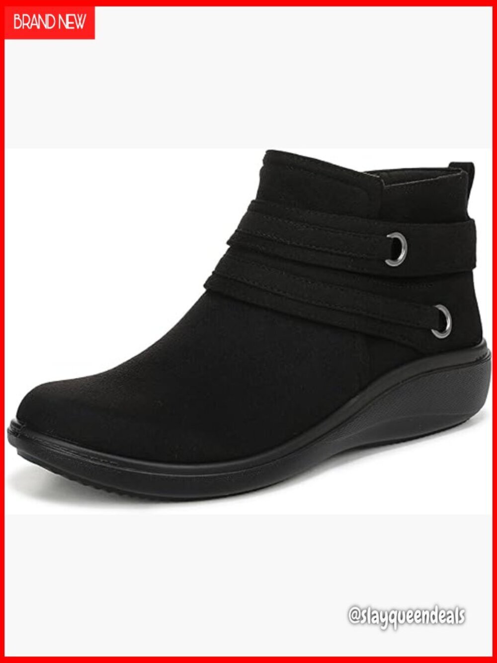 Women's Ankle Boots with Air Step Technology, Machine Washable, Lightweight